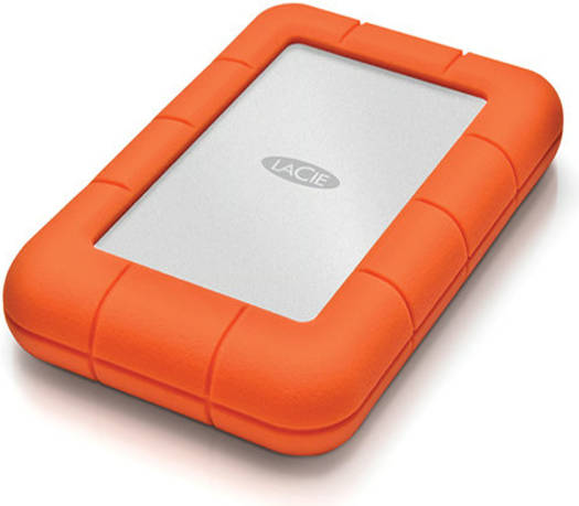 LaCie Rugged Mini USB 3.0 Portable External Hard Drive, 4TB Storage Capacity, 130 MB/s Data Transfer Speed, Shock / Rain & Pressure Resistant, Windows & Mac Compatible, Orange | LAC9000633 - Image 2
