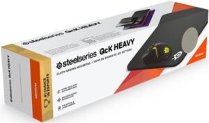 SteelSeries QCK Heavy Cloth Gaming Mouse Pad 320 mm x 270 mm x 6 mm (Medium) - Black | 63836