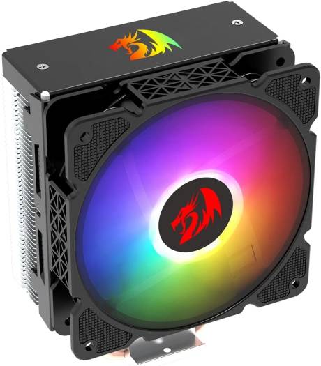 Redragon CC-2000 Effect RGB Air CPU Cooler, 120mm Fan with Heatsink, 1700rpm Max Speed, 61.5 CFM Airflow, 4 Heatpipes, 37.5 dB (A) Noise Level, Intel: 115x / 1366 / 2011 - AMD: AM4, Black | CC-2000 - Image 3