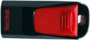 SanDisk SDCZ51-032G-B35 32 GB Cruzer Edge USB 2.0 Flash Drive - Red/Black