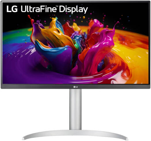 LG 27UP850K-W UltraFine Monitor, 27" 4K UHD IPS Display, 60Hz Refresh Rate, 5ms (GTG) Response Time, Dynamic Action Sync, Black Stabilizer, Super Resolution+, USB Type-C, Silver | 27UP850K-W