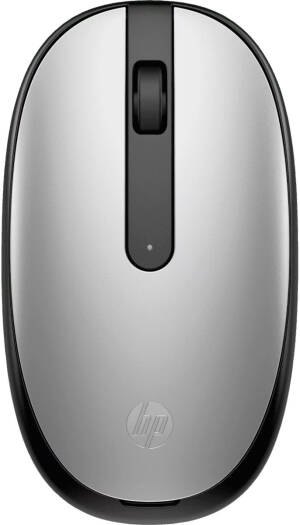 HP 240 Bluetooth Mouse, Ambidextrous Design, Up to 1600 DPI, Bluetooth 5.1 Wireless Connectivity, Compact, Portable, Pike Silver | 43N04AA