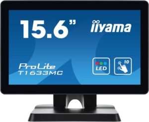 iiyama ProLite T1633MC-B1 Touch Monitor, 16" TN LED Touch Display, 1366 x 768 Resolution, 60Hz Refresh Rate, 6ms (GtG) Response Time, 16.7m Color, Projective Capacitive Touch, Black | T1633MC-B1