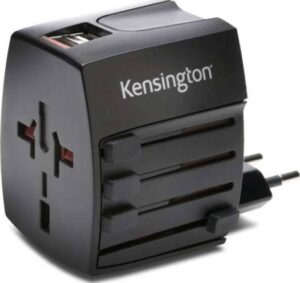Kensington K33998WW International Travel Adapter with 2.4 Amp Dual USB Ports | K33998WW