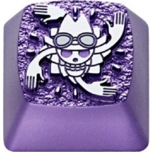 ZomoPlus Robin Customized Keycap, Cherry MX Switches And Clones, One Piece Theme Metal, With CNC Engraving, 1u Size | ZO-PS-ROBIN