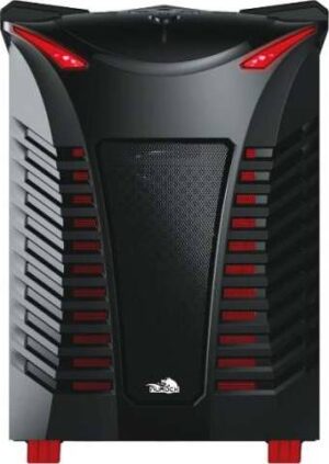 Nurock Stallion Mini-ITX Black/Red Computer Case | MZ-01