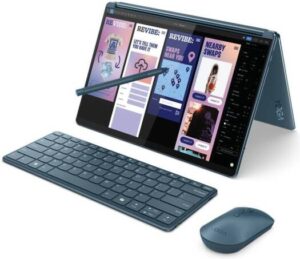 Lenovo Yoga Book 9i 13IMU9 2-in-1 Laptop, 2x 13.3" 2.8K OLED Touch, Intel Core Ultra 7 155U, 16GB RAM, 1TB SSD, Intel Graphics, English K/B, Mouse & Stylus Pen, Win11, Tidal Teal | 83FF0000US