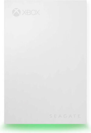 Seagate Game Drive, Xbox 5TB Capacity, External USB 3.2 Gen 1 Portable Hard Drive, Green LED Lighting, XBox Certified, White | STKX5000100