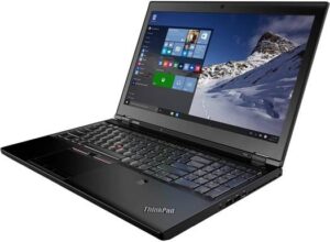Refurbished - Lenovo Thinkpad P50 Laptop, 15.6" 1920x108 Display, 6th Gen Intel Core i7 Processor, 8GB RAM 256GB SSD, 2GB VGA, Windows, Black | Thinkpad P50 256