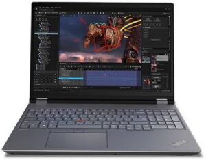 Lenovo ThinkPad P16 Gen 2 Workstation Laptop, 16" WQUXGA IPS 60Hz Display, Intel Core i9-13980HX, 64GB RAM, 1TB SSD, NVIDIA RTX 4000 Ada 12GB GPU, English Keyboard, Win11Pro, Storm Grey | 21FA0028US