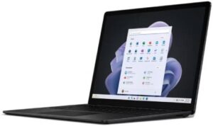 Microsoft Surface Laptop 5, 15" 2496 x 1664 PixelSense Touchscreen, 32GB RAM, 1TB SSD, Inter Core i7-1265U, Intel Iris Xe Graphics, Windows 10 Pro, Black | RL8-00001
