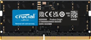 Crucial SODIMM Laptop Memory, 16GB Capacity, DDR5-5600 Speed, 46-45-45 JEDEC, 1.1 Voltage, Unbuffered | CT16G56C46S5