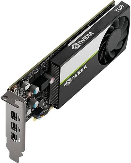 HP NVIDIA T400 4 GB 3mDP Low Profile Graphics Card, 4GB GDDR6 64 bit Memory, 80 GB/s Memory Bandwidth, 384 CUDA Cores, PCI E 3.0 x16, Blower Fan Cooler - Image 3
