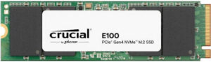 Crucial Gen4 E100 Internal SSD, 480GB Storage Capacity, M.2 Form Factor, 3D NAND Technology, Up To 4700MB/s Read Speed & Up To 2500MB/s Write Speed | CT480E100SSD8