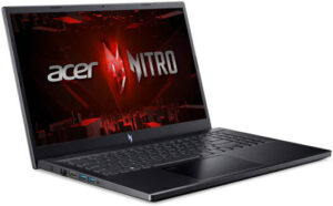Acer Nitro V15 Gaming Laptop, 15.6" FHD IPS 144Hz Display, Intel Core i5-13420H, 8GB RAM, 512GB SSD, GeForce RTX 3050 6GB GPU, ENG-ARB Keyboard, Win11 Home, Black | NH.QNCEM.007
