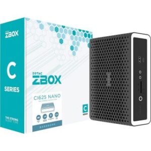 Zotac Zbox CI625 Nano Barebone PC, 11th Gen Intel Core i3-1115G4, Intel UHD Graphics, Sata 6Gb/s, Up to 64GB DDR4 SO-DIMM Memory Support, Thunderbolt 4, Wifi AC / Bluetooth, Black | CI625NANO