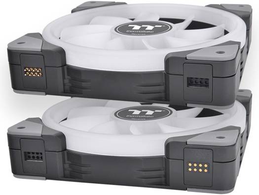 Thermaltake Swafan EX14 RGB PC Cooling Fan TT Premium Edition, 140mm Fans, 500~2000 RPM, 81.6 CFM Standard Airflow, Hydraulic Bearing, USB 2.0 connectors (9 Pin), Pack of 3, Black | CL-F144-PL14SW-A - Image 4