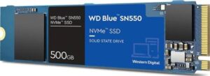 WD Blue 500GB M.2 SN550 NVMe PCI-e SSD Solid State Drive, M.2 2280, 3D NAND, Up to 2,400 MB/s | WDS500G2B0C