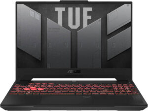 ASUS TUF Gaming A15 FA507NUR Laptop, 15.6" FHD IPS 144Hz Display, AMD Ryzen 7 7435HS, 16GB RAM, 512GB SSD, GeForce RTX 4050 6GB Graphics, English Keyboard, FreeDOS, Mecha Gray | 90NR0JP5-M00040
