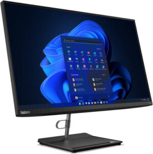 Lenovo ThinkCentre neo 30a 27 AIO PC, 27" FHD IPS Display, Intel Core i7-1260P, 16GB RAM, 512GB SSD, Intel Iris Xe Graphics, English (UK) USB Calliope K/B & Mouse, FreeDOS, Black | 12CB001YGP