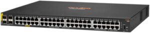 Aruba CX 6000 48G 48-Port Gigabit PoE+ Compliant Managed Network Switch with SFP, 48 x Gigabit Ethernet PoE+ Ports, 77.3 Mpps Forwarding Rate, 4 x 1GbE SFP Ports, Black | R8N85A