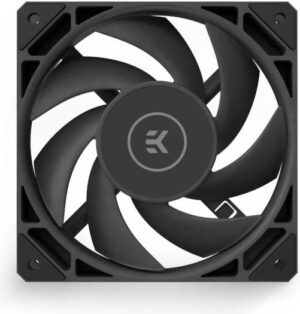 EK-Loop Fan FPT 120mm High-static Pressure PC Cooling Fan, 2300 RPM Speed, Fluid Dynamic Bearing, 77 CFM Max Airflow, Micro-fit 8-pin Connector, Low Noise Profile, Black |  3831109900000