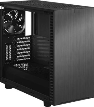 Fractal Design Vector RS Dark Tempered Glass Blackout Computer Case | FD-C-VER1A-01