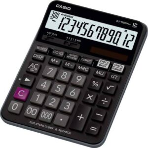 Casio Plus 300 Steps Check and Correct Desktop Calculator with Bigger Screen/Keys (12 Digit)  | DJ-120D-PLUS