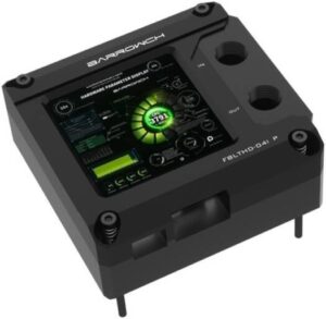 Barrowch INTEL 115X/X99/X299 CPU Water Block With HDMI Display Screen, 2.9" LCD screen, Acrylic Version, ARGB, Efficient Cooling, Black | FBLTHD-04I V2