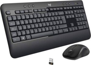 Logitech MK540 Wireless Keyboard and Mouse Combo for Windows, 2.4 GHz Wireless with Unifying USB-Receiver, Wireless Mouse, ENG Keyboard, Multimedia Hot Keys, 3y Battery Life, PC/Laptop - Black