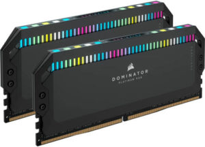 Corsair Dominator Platinum RGB 64GB (2x32GB) DDR5 Desktop Memory, 6000MHz Tested Speed, 30-36-36-76 Latency, Intel XMP 3.0 Profile, DIMM 288 Pin Format, 1.40V Voltage, Black | CMT64GX5M2B6000C30
