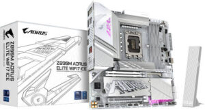 Gigabyte Z890M AORUS ELITE WIFI7 ICE, Intel Core Ultra Processors, LGA1851 Socket, Up To DDR5 256GB RAM, Bluetooth 5.4, Wi-Fi 7 | Z890M-A-ELITE-WF7-ICE