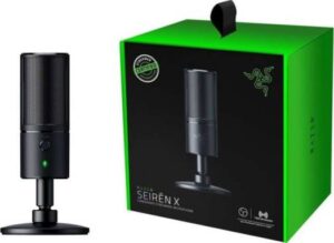 Razer Seiren X Cardioid Condenser Streaming USB Desktop Microphone | RZ19-02290100-R3M1