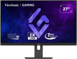 ViewSonic VX2758A-2K-PRO-2 Gaming Monitor, 27" QHD IPS Display, 185Hz Refresh Rate, 1ms (MPRT) Response Time, AMD FreeSync Technology, Low Blue Light, Flicker-Free, Black | VX2758A-2K-PRO-2