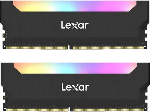 Lexar Hades 32GB Kit (16GBx2) DDR4 RGB LED Lighting Desktop Memory, 3600MHz Clock Speed, CL19 / CL16-18-18-38 CAS Latency, 1.35 Voltage, 288 Pin, Black | LD4BU016G-R3600GDLH - Image 2