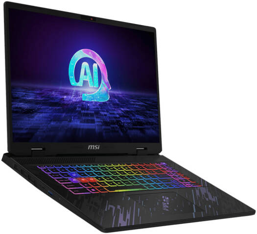 MSI PULSE 17 AI C1VGKG Gaming Laptop, 17" QHD+ 240Hz Display, Intel Core Ultra 9 185H, 32GB RAM, 1TB SSD, NVIDIA RTX 4070 8GB, RGB Backlit Eng-Arab K/B, Win11 Home, Black | 9S7-17T311-052