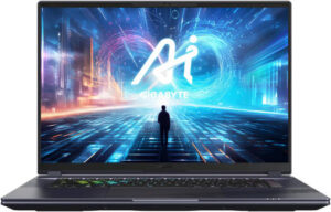 GIGABYTE AORUS 16X ASG Gaming Laptop,16" WQXGA 165Hz Display, Intel Core i9-14900HX, 32GB RAM, 2TB SSD, GeForce RTX 4070 GPU, RGB Backlit Keyboard, Windows 11 Home, Gray | ASG-63UKC65SH
