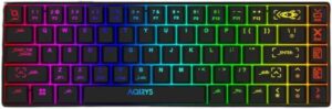 AQIRYS Wireless Mechanical Keyboard Mira 60 Wireless/BT/Wired, Black