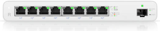 Ubiquiti UISP 8 Port Gigabit PoE Router, Up to 1 Gbps NAT Throughput, GbE RJ45 Ports with 27V Passive PoE Output / 1G SFP Port, Firewall and OSPF Routing, White | UISP-R - Image 2