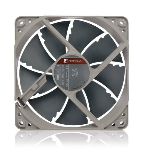 Noctua NF-P12 PWM Cooling Fan, 4-Pin Connector, 1700 RPM Rotational Speed, SSO-Bearing, 12V Operating Voltage, Gray | NF-P12 Redux-1700P - Image 2
