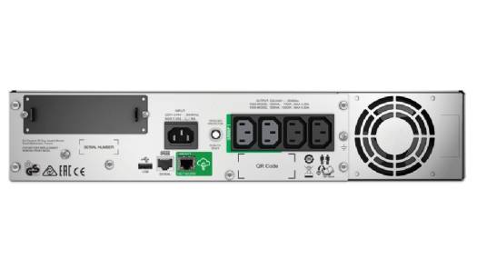 APC 1500VA Line Interactive Smart-UPS, Rackmount 2U, 230V Voltage, 4x IEC C13 Outlets, Smart Connect Port + Smart Slot, AVR, LCD, Input Connections IEC 320 C14, Black | SMT1500RMI2UC - Image 3