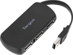 Targus 4-Port USB Hub, Black | ACH114EU