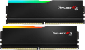 G.SKILL Ripjaws M5 RGB Series 64GB (2 x 32GB) DDR5 Dual Channel Desktop Memory Kit, 6400 MT/s Memory Speed, CL32-39-39-102 Latency, 1.40V Voltage, Intel XMP, Black | F5-6400J3239G32GX2-RM5RK