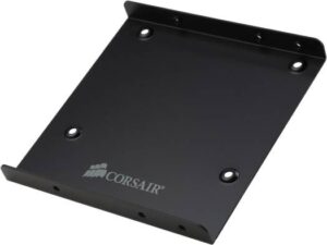Corsair CSSD-BRKT1 SSD Mounting Bracket Kit, For 2.5 and 3.5" Drive Bays, Includes 8 Mounting Screws, Black | CSSD-BRKT1