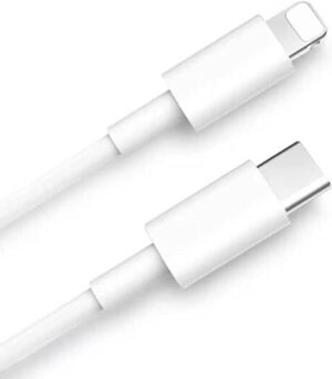 USB C To Lightning Cable, 20W Fast Charging, MFi Certified, Compatible with iPhone 13 Pro Max/12/11 Pro/X/XS/XR/8 Plus/AirPods Pro, 1M Length, High Quality And Durable, White | C To L Data Cable