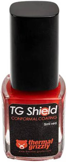 Thermal Grizzly TG-Shield Conformal Coating, Curing Time 30 Min At 20 °C, Protect Components from Liquid Metal Short Circuits, Red | TG-ASH-050-RT