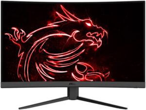 MSI G27CQ4 E2 eSports Curved Gaming Monitor, 27" WQHD VA Display, 170 Hz Refresh Rate, 1ms(MPRT) Response Time, Wide Color Gamut, 1.07B Colors, 1x DP1.2a, 2x HDMI 2.0b, Black | 9S6-3CB01T-050