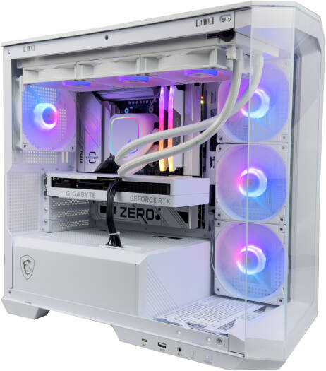 Blizzard Gaming PC - Intel Core Ultra 7 265K 20 Cores 20 Threads, NVIDIA RTX 5070 Ti 16GB, 32GB DDR5 RAM 6000MHz, 1TB SSD Gen 4, 850W Gold PSU, 360mm Liquid Cooler, Wi-Fi + BT
