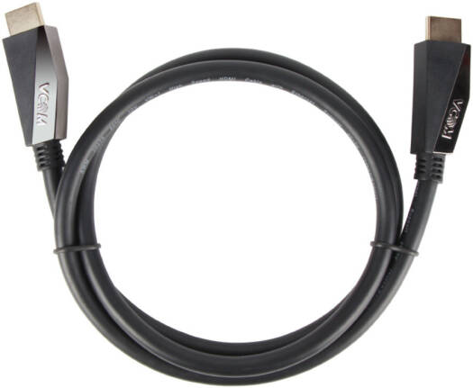 VCOM CG577 2.0V Male to Male HDMI Cable, Up to 18 Gbps, 3840x2160 @60Hz, 32 Audio Channels, Gold Plated Connectors, Oxygen-Free Copper, PVC Molding + Zinc Alloy Casing, 1.8 Meters, Black | CG577-1.8 - Image 2