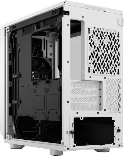 Fractal Meshify 2 Mini mATX Computer Case, 2x Dynamic X2 Fan Included, Up to 280mm Radiator & 7x 120mm Fan Support, Tempered Glass Panel, Bolt-Free Glass, White | FD-C-MES2M-02 - Image 8